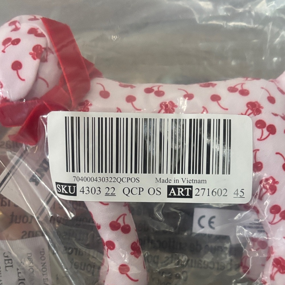 PINK Victoria's Secret Pink Plush Dog Toy with Red Accents - Picture 3 of 3